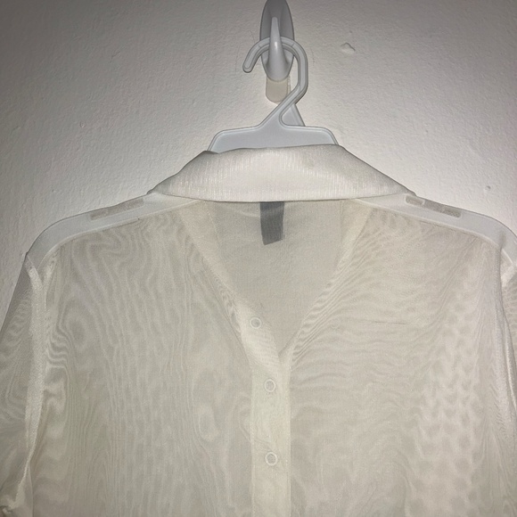 White Button down top - Picture 5 of 5